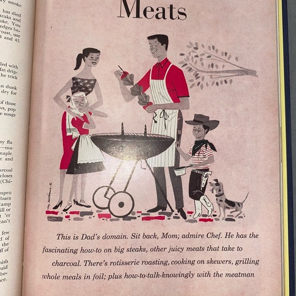 Vintage 50s Better Homes And Gardens Barbecue Book - Gold and Black - Picture 2 of 8